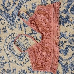 Victoria's Secret pink lace bralette sz small WL59